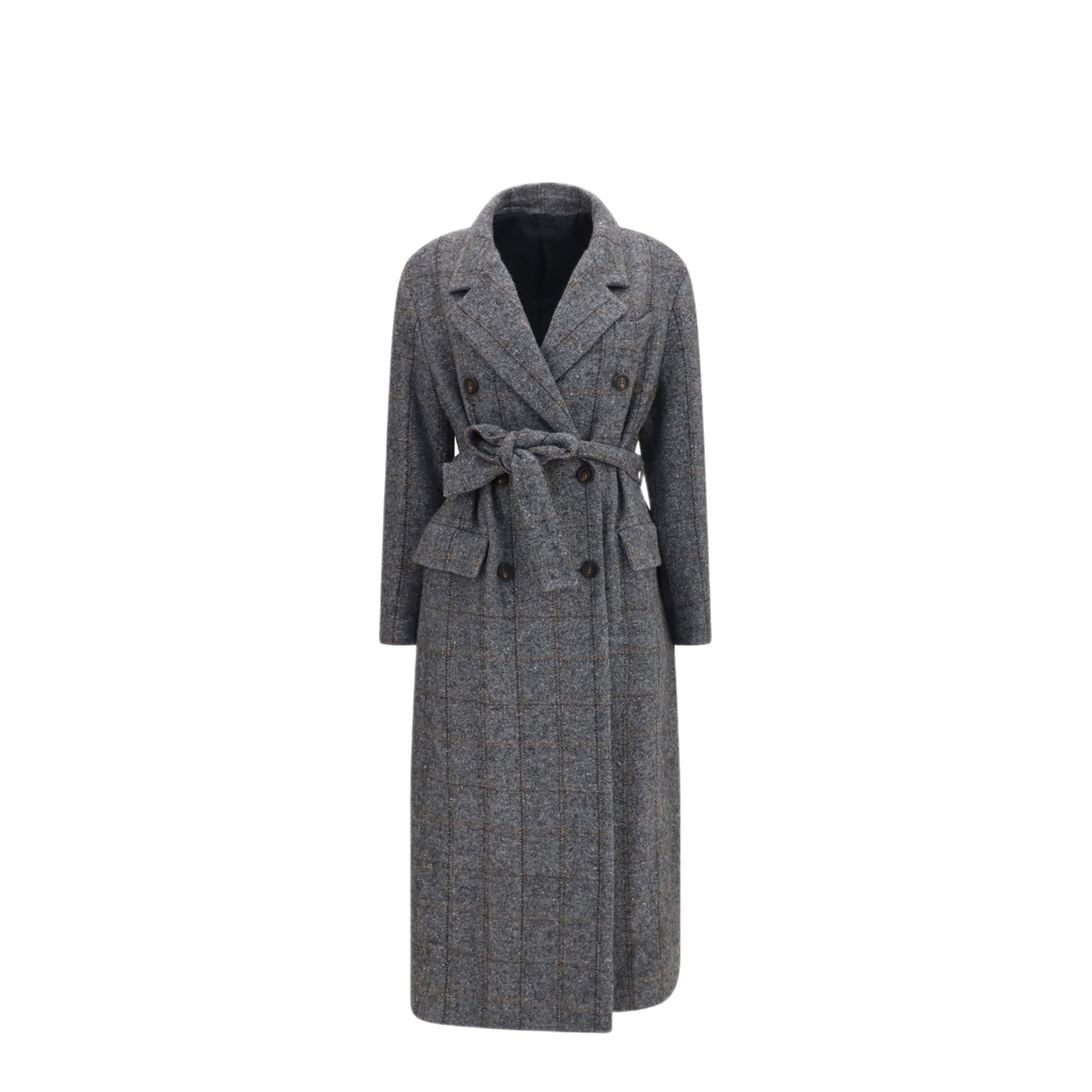 MAYFEYR - Brunello Cucinelli - Long Alpaca Blend Coat With Belt - MG5729937C001