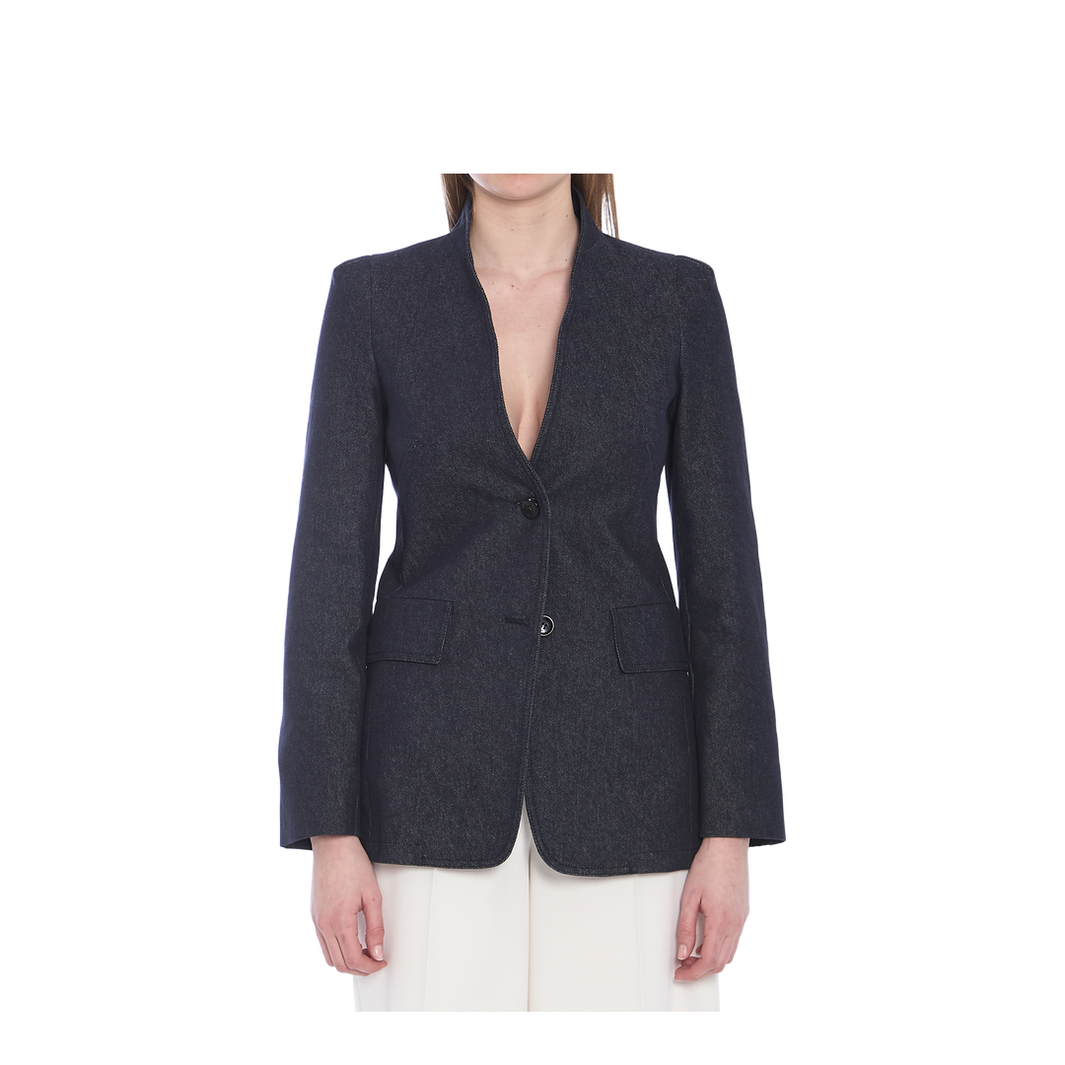 Slim-fit single-breasted blazer