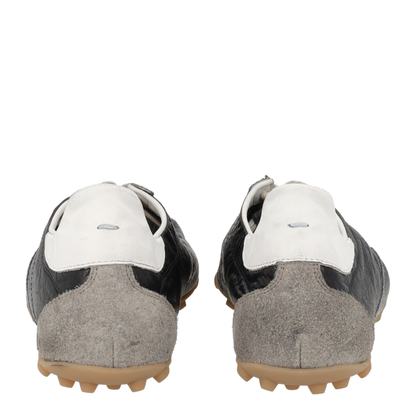 Sprinters Sneakers In Black Leather And Vintage Suede