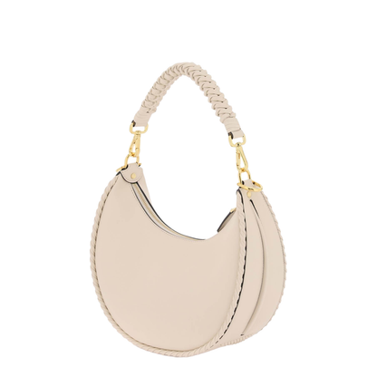 Fendigraphy Small Leather Top Handle Bags - Beige