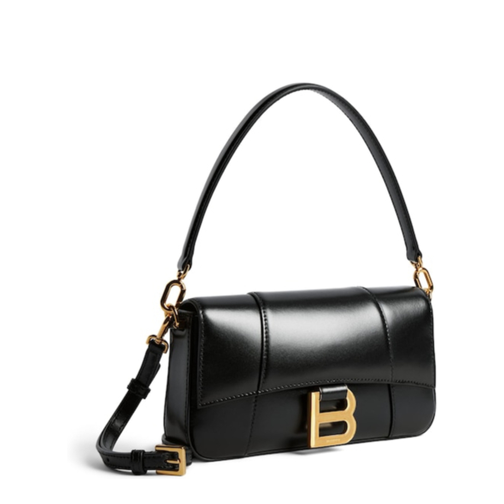 Sling Hourglass Bag in Black