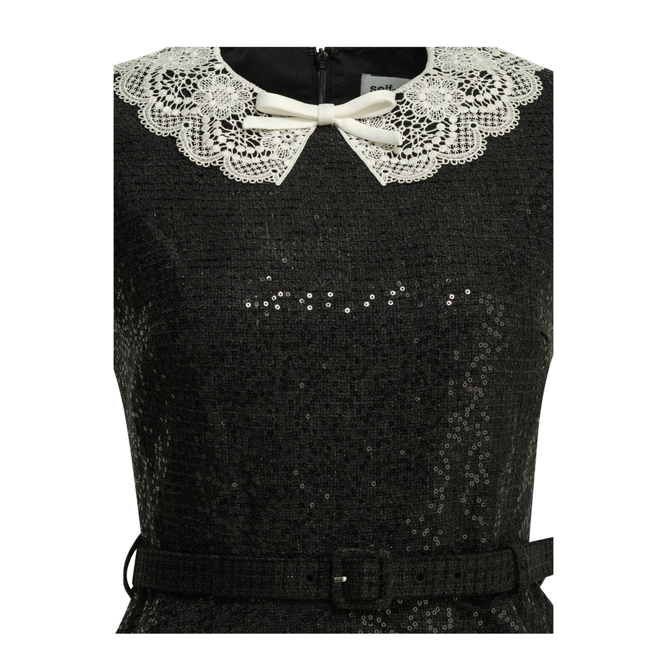 MAYFEYR - Self Portrait - Short Sequin Dress - PF26002SBBLACK