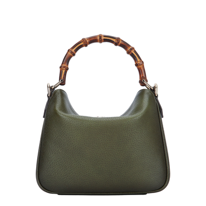 Diana Small Shoulder Bag in Gradient Green Leather