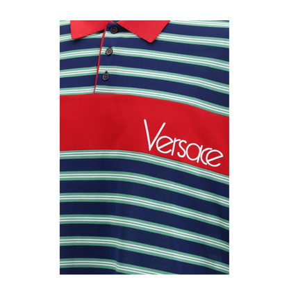 MAYFEYR - Versace - Striped Cotton Polo - 10255121A18439