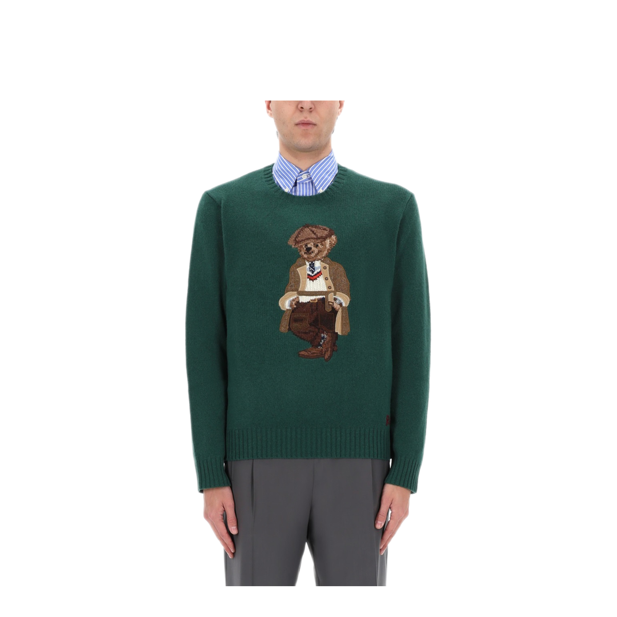 MAYFEYR - Polo Ralph Lauren - Polo Bear Sweater - 710978308001FA25VNTGPINEHOCHARLESBEAR