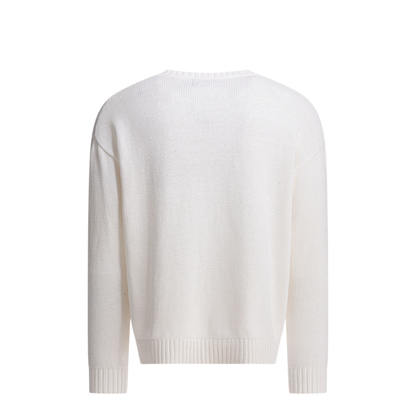 MAYFEYR - Polo Ralph Lauren - Crew Neck Sweater With Logo - 710A12989001DECKWASHWHITE