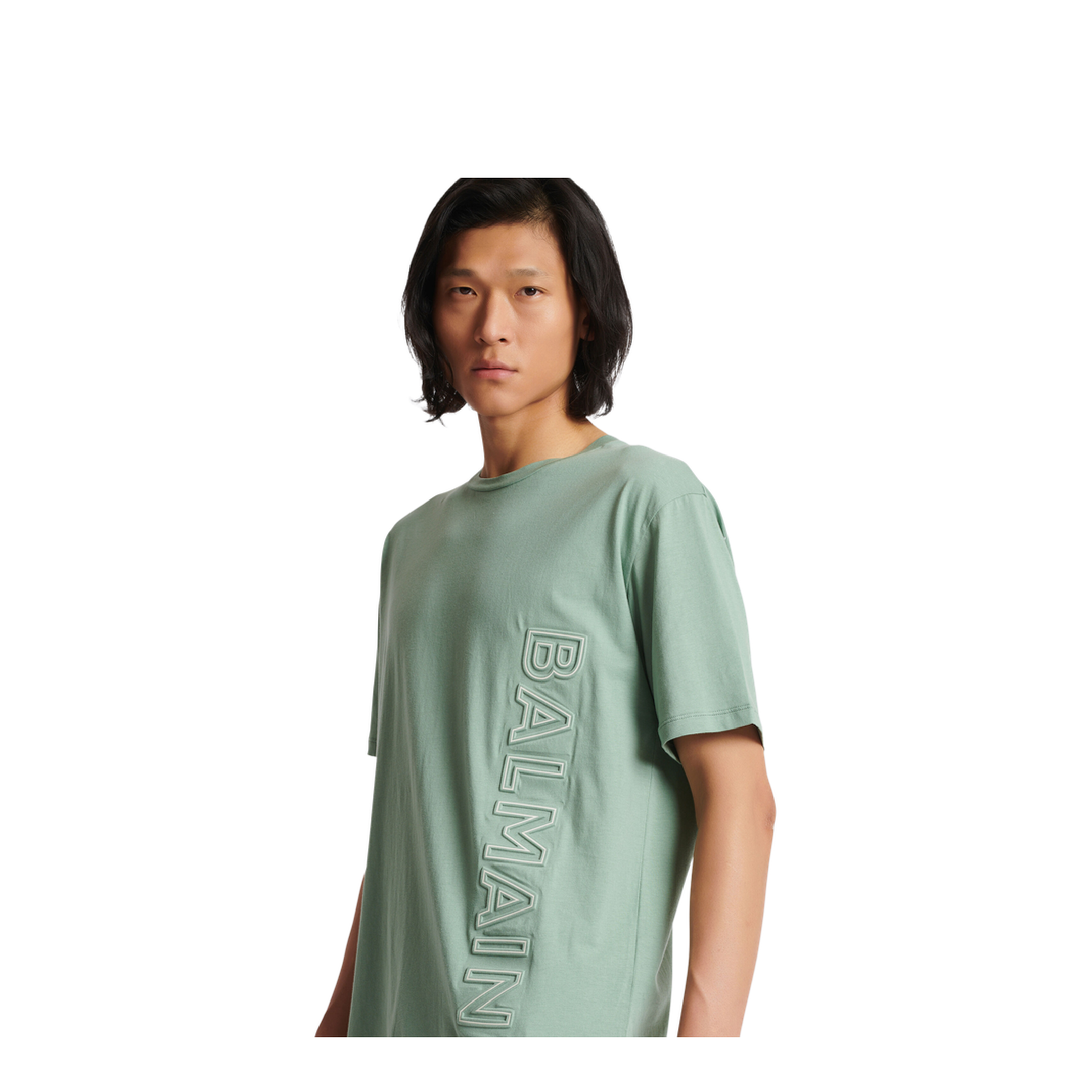 Light Green Embossed Reflect T-Shirt
