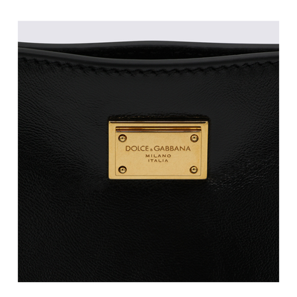Vittoria Medium Calfskin Handbag - Black