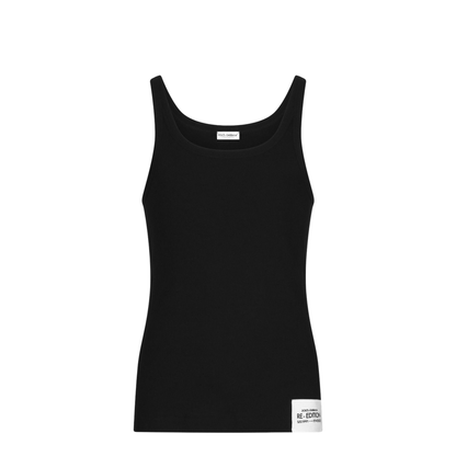 MAYFEYR - Dolce & Gabbana - Logo-Patch Cotton Tank Top - M8E98JONO02