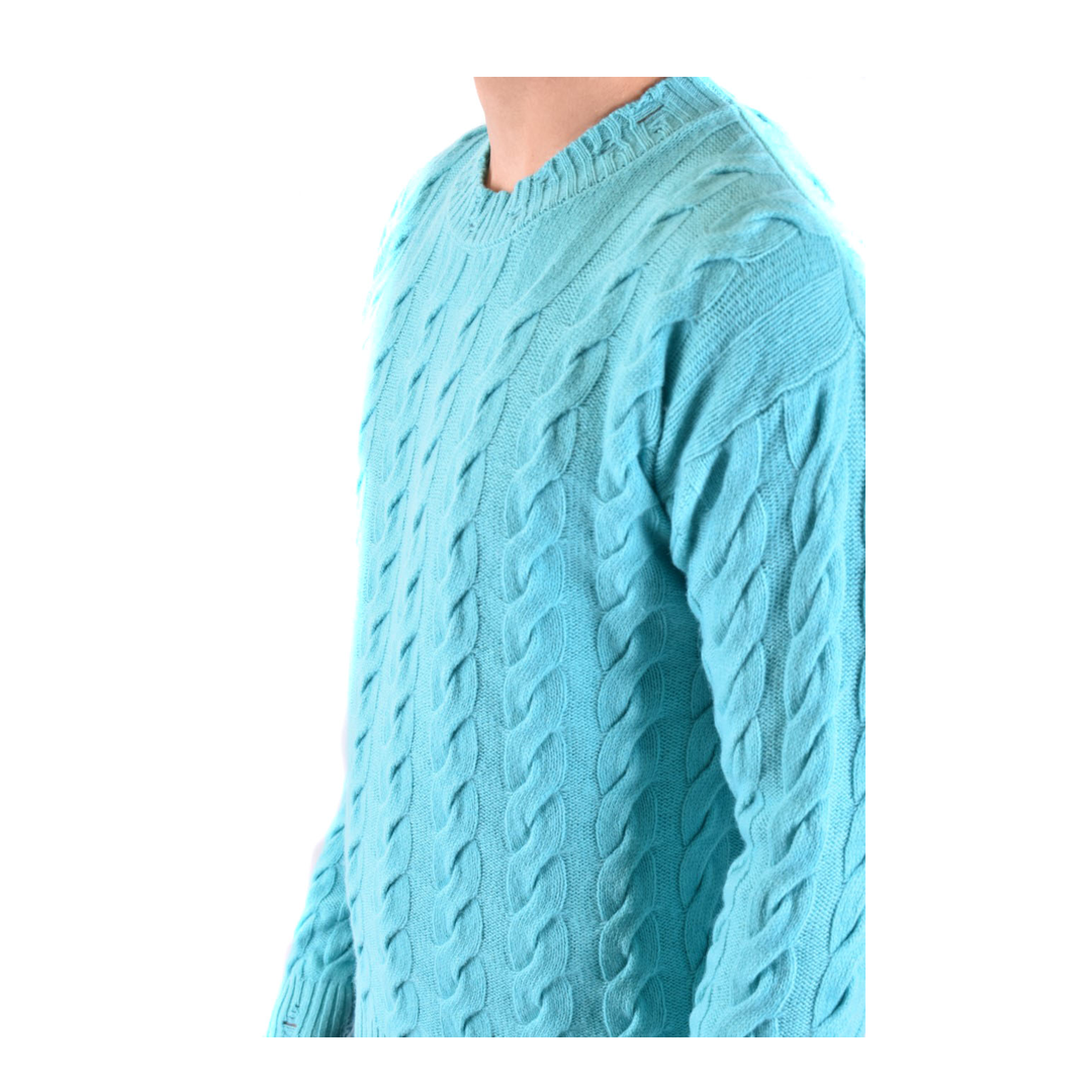 MAYFEYR - LANEUS - Sky Merino Cashmere Sweater - MGU748TIFFANY