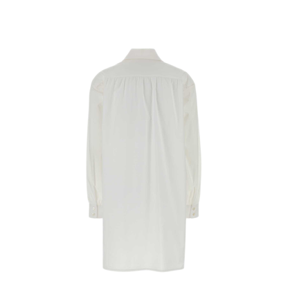 MAYFEYR - Moschino - White Stretch Poplin Shirt Dress - A040205311001