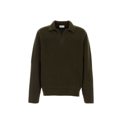MAYFEYR - Ferragamo - Olive Green Wool Sweater - 145786796030OLIVE