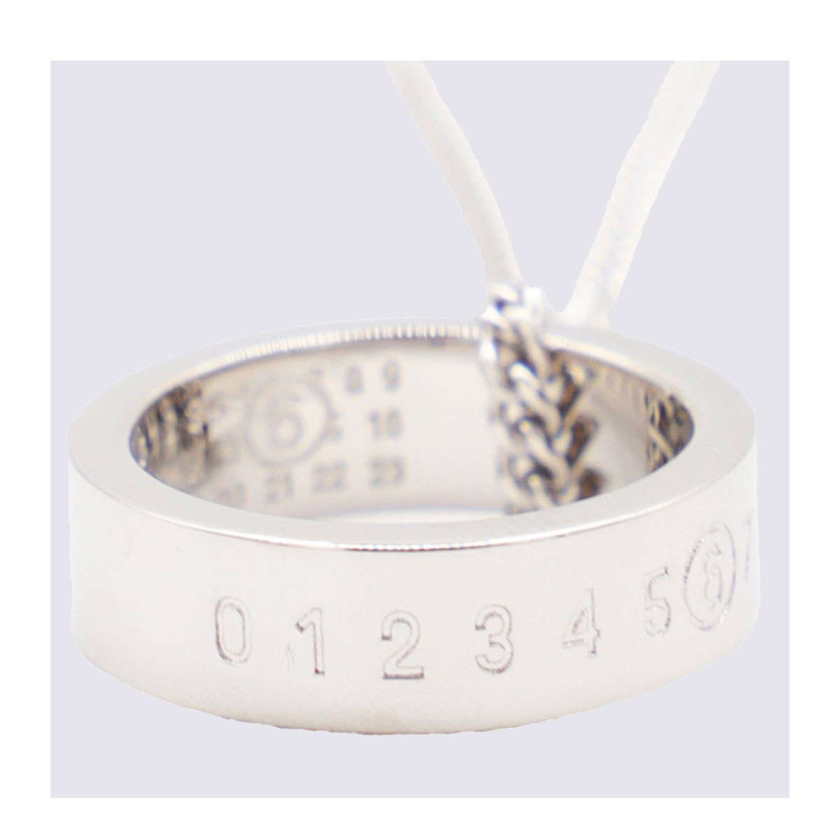MAYFEYR - Mm6 Maison Margiela - Necklace With Ring Pendent Numeric Signature - SM6UU0048P7296951