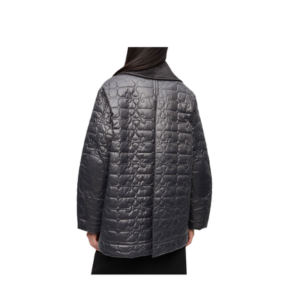 Dark Grey Quilted Jacket