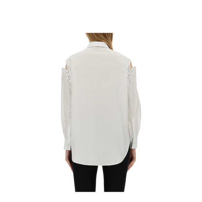 Shirt with cutouts