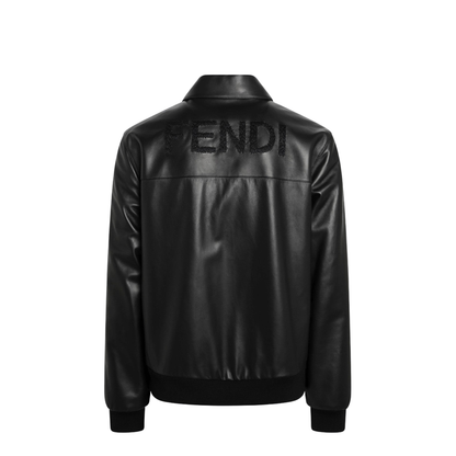Black Leather Blouson