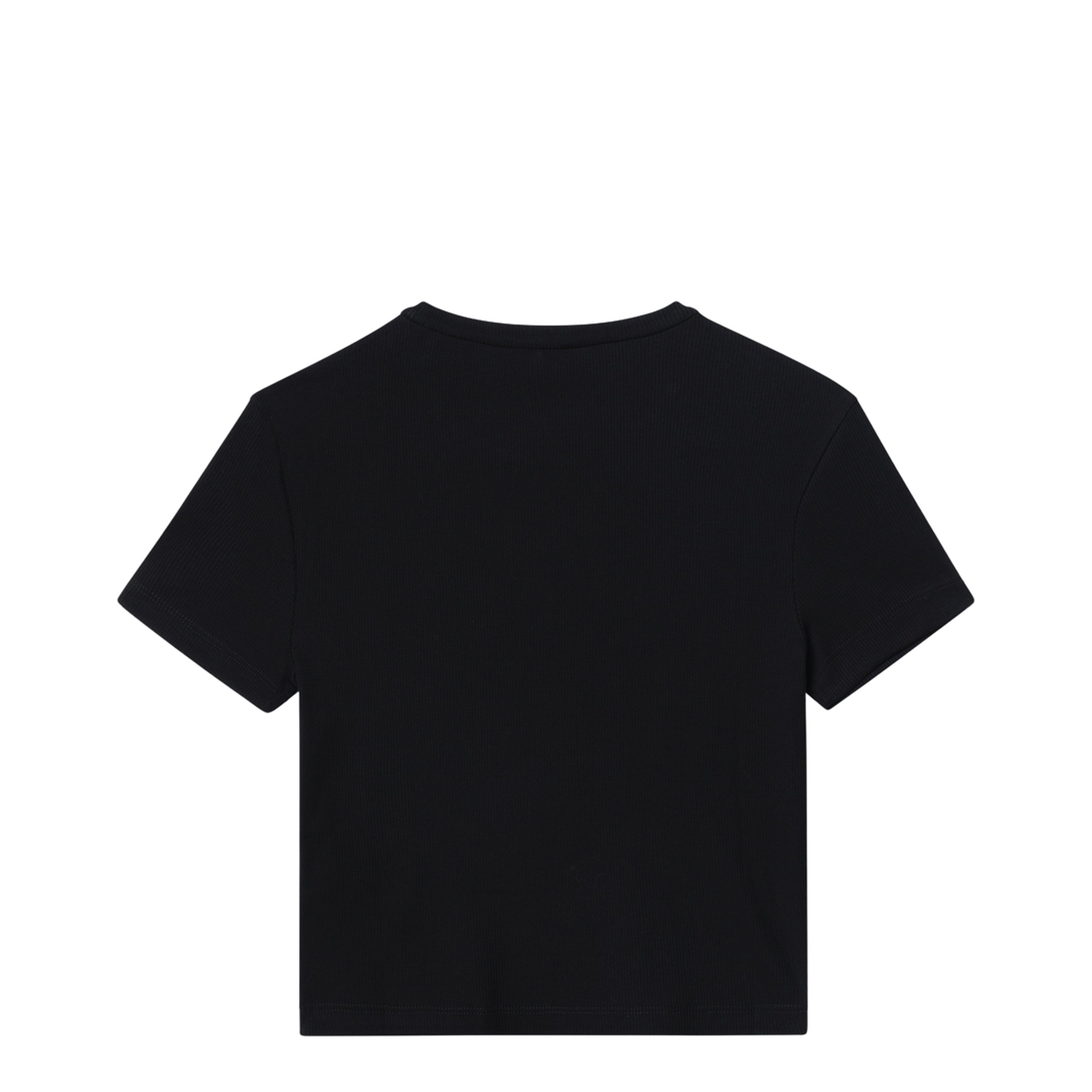 MAYFEYR - Fendi - Black Cotton T-Shirt With Logo Patch - FS8110AW87F0GME