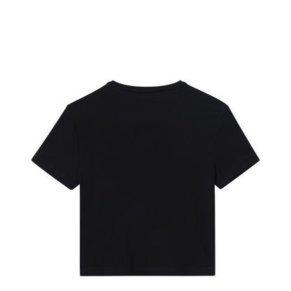 MAYFEYR - Fendi - Black Cotton T-Shirt With Logo Patch - FS8110AW87F0GME