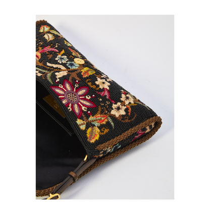 Embellished Fabric VLogo Signature Shoulder Bag