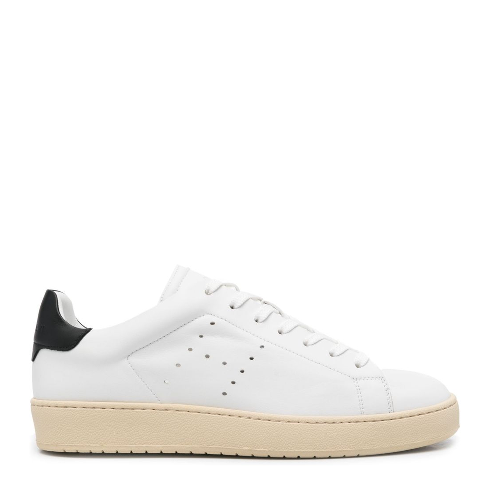 Black and White Leather Sneaker