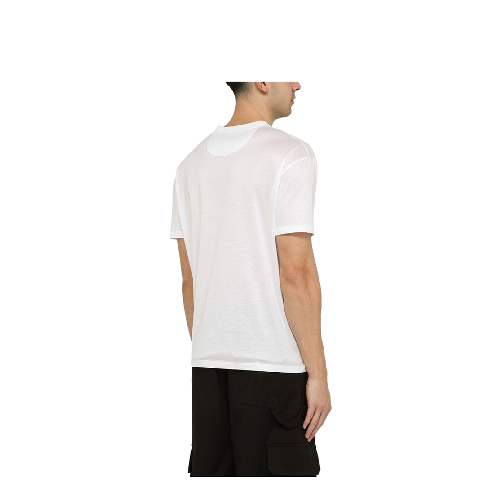 Large V Logo Cotton T-Shirt