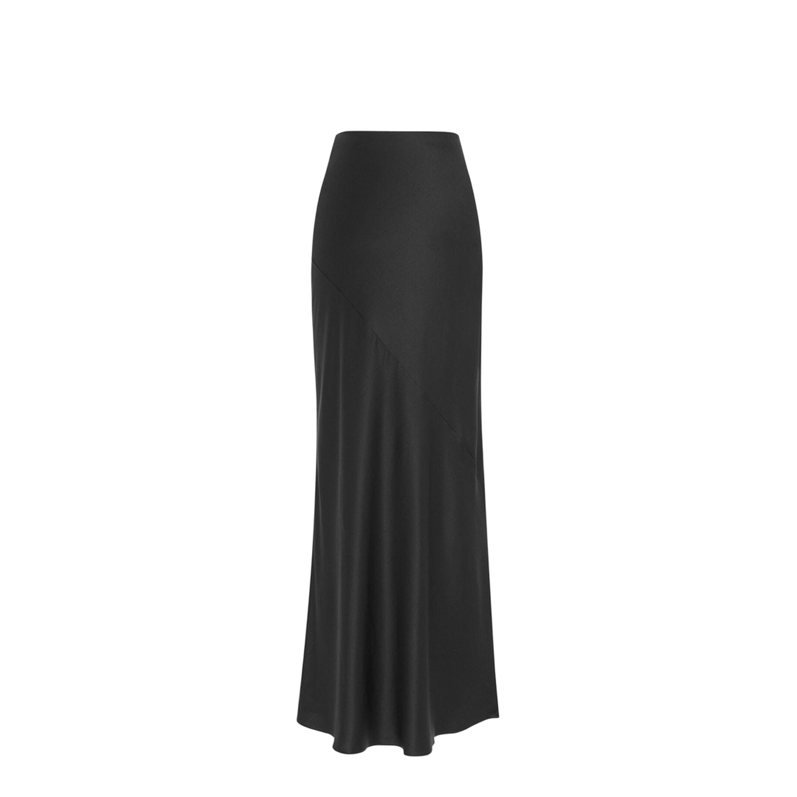 Silk Crepe High-Waisted Skirt