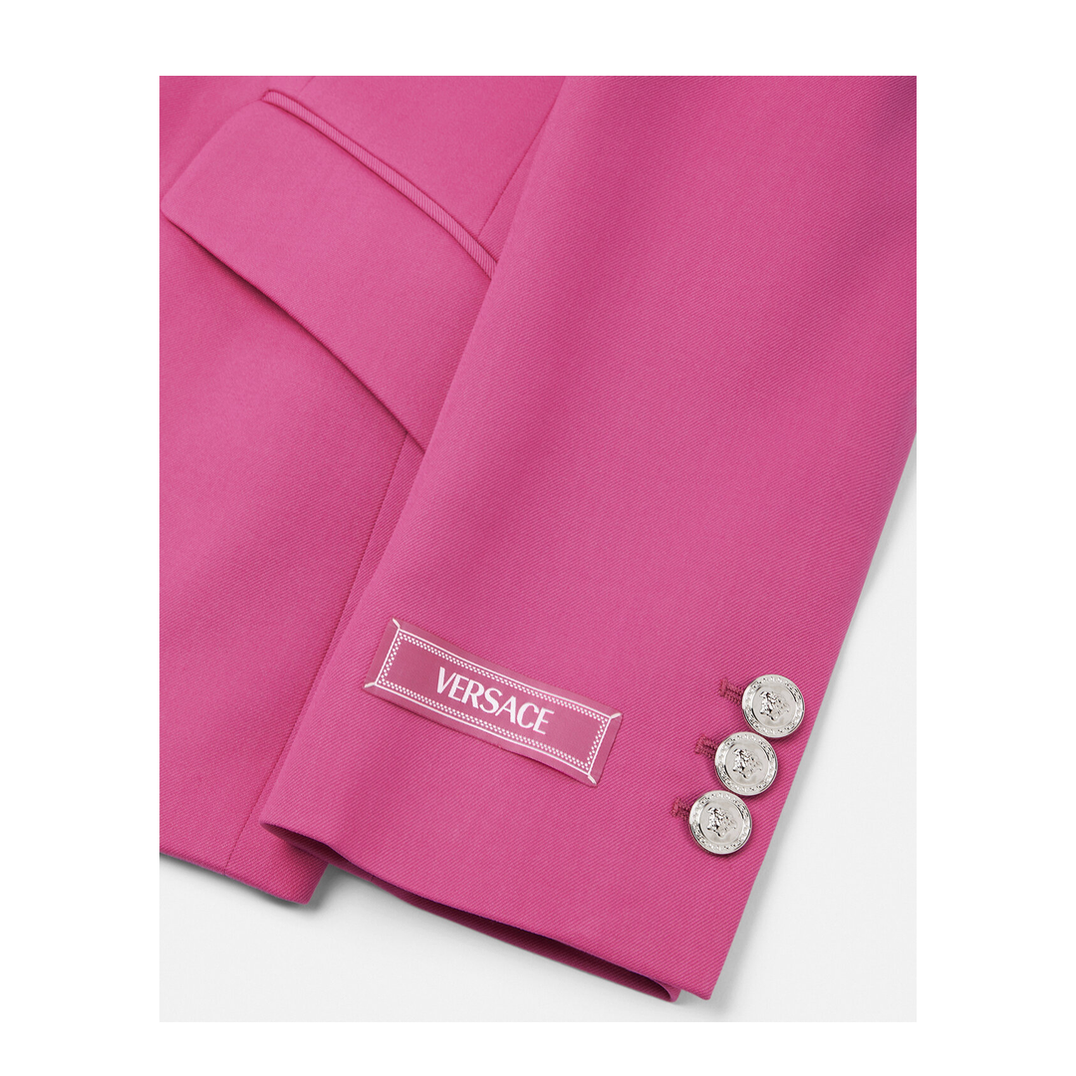 Wool Blazer with Closed Lapels