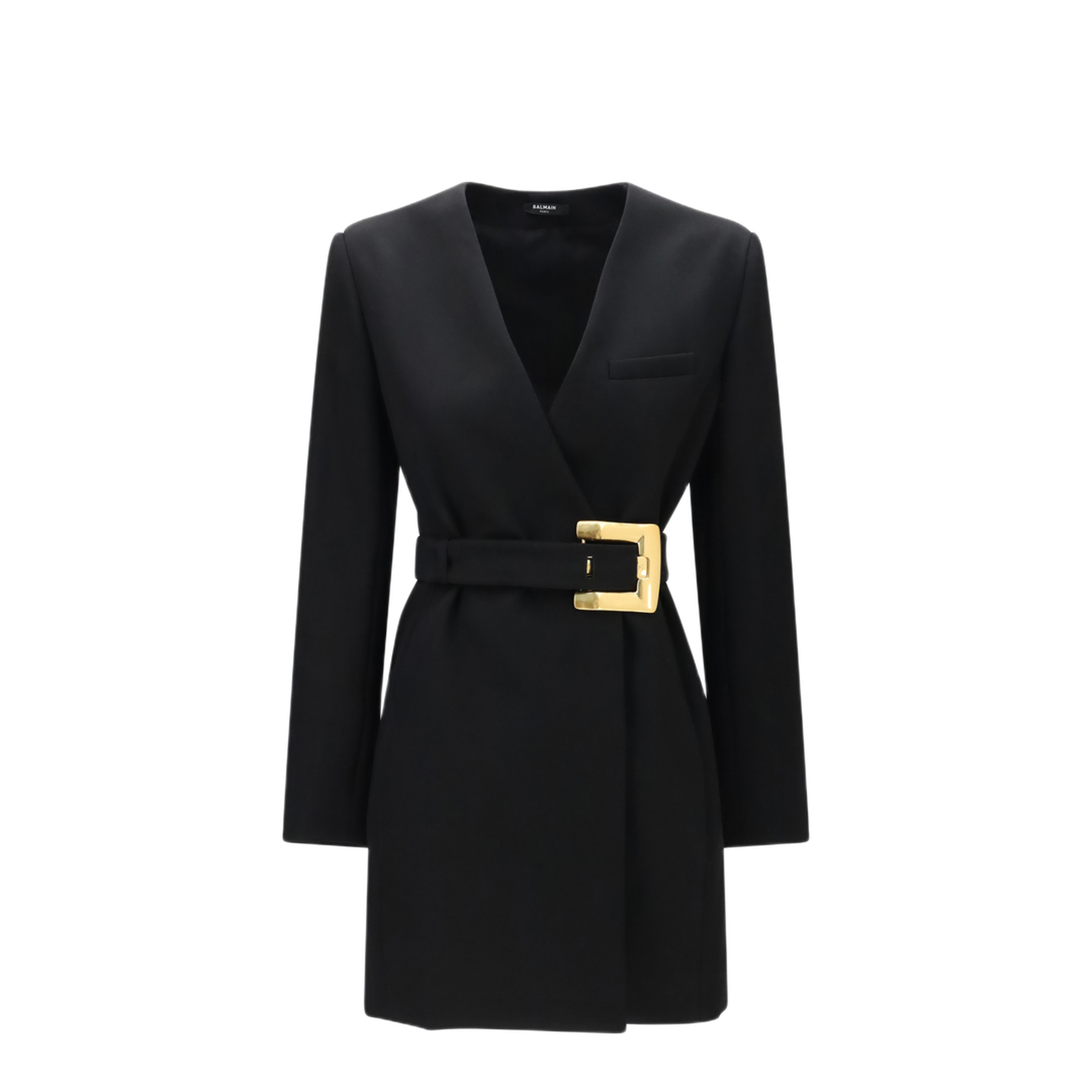 MAYFEYR - Balmain - Grain De Poudre Blazer With Belt - HF1R9462WC090PA