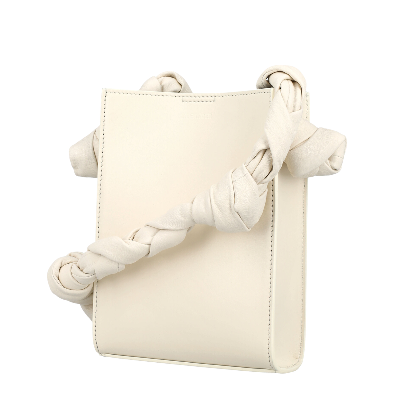 Ivory Leather Tangle Shoulder Bag