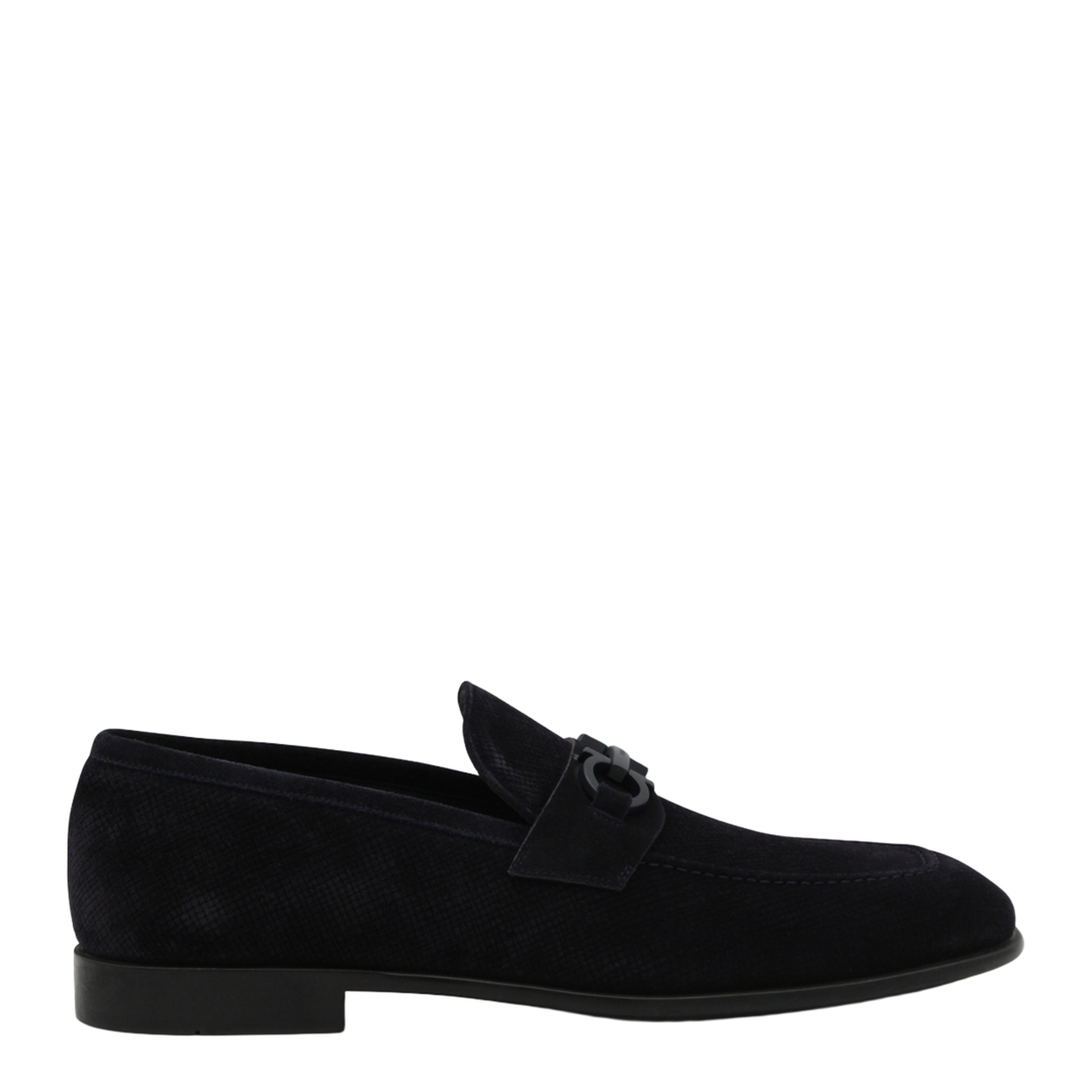 MAYFEYR - Ferragamo - Navy Leather Loafers - 789474021669025