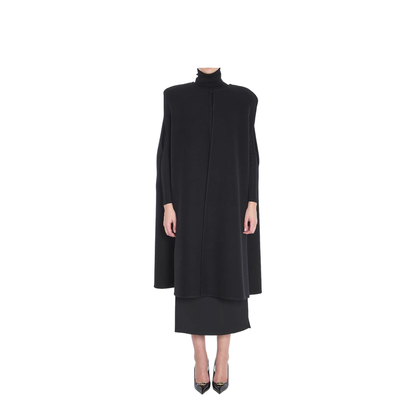 Fluffy Cashmere Blend Cape