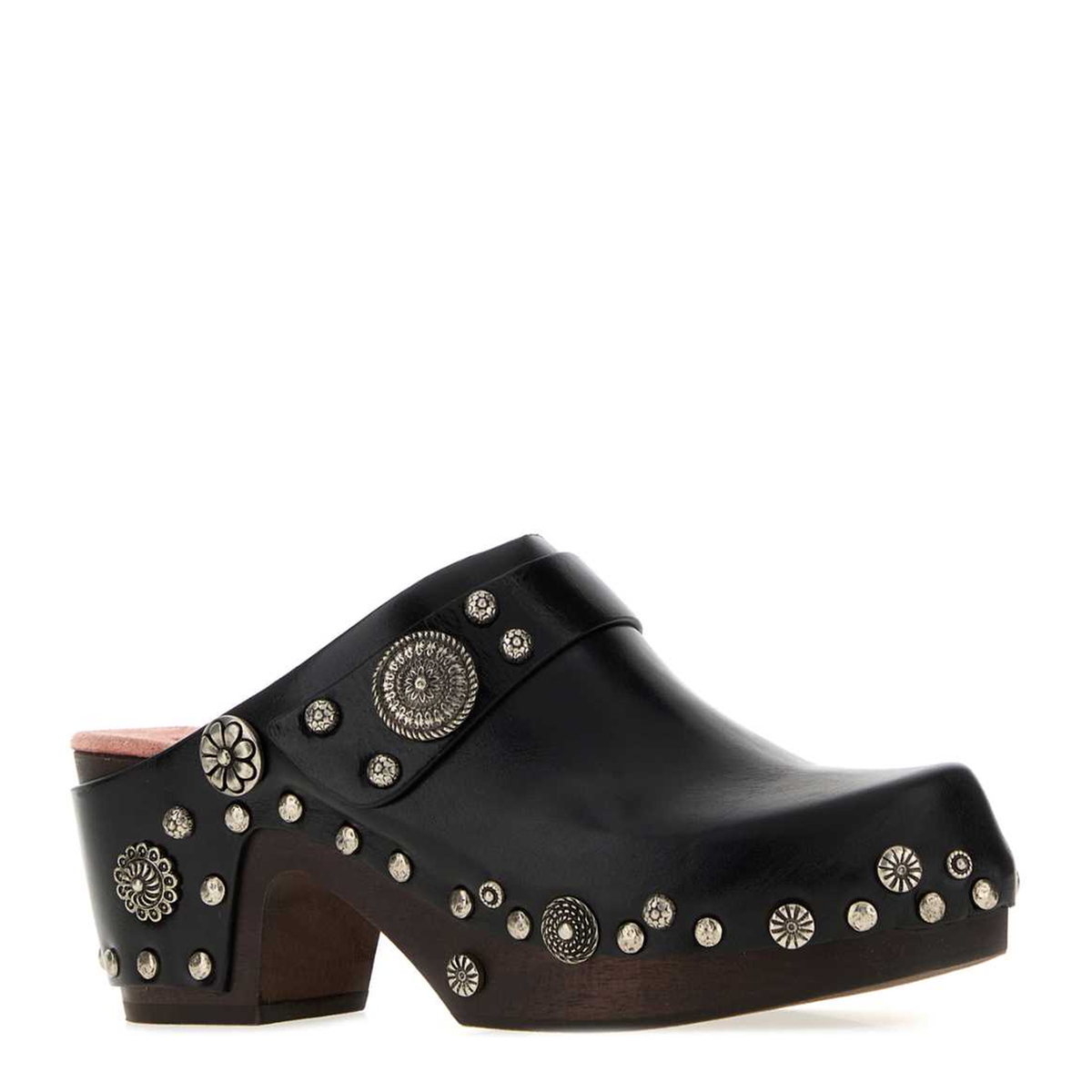 MAYFEYR - Chloè - Talis Black Leather Clogs - CH26W21U1S001