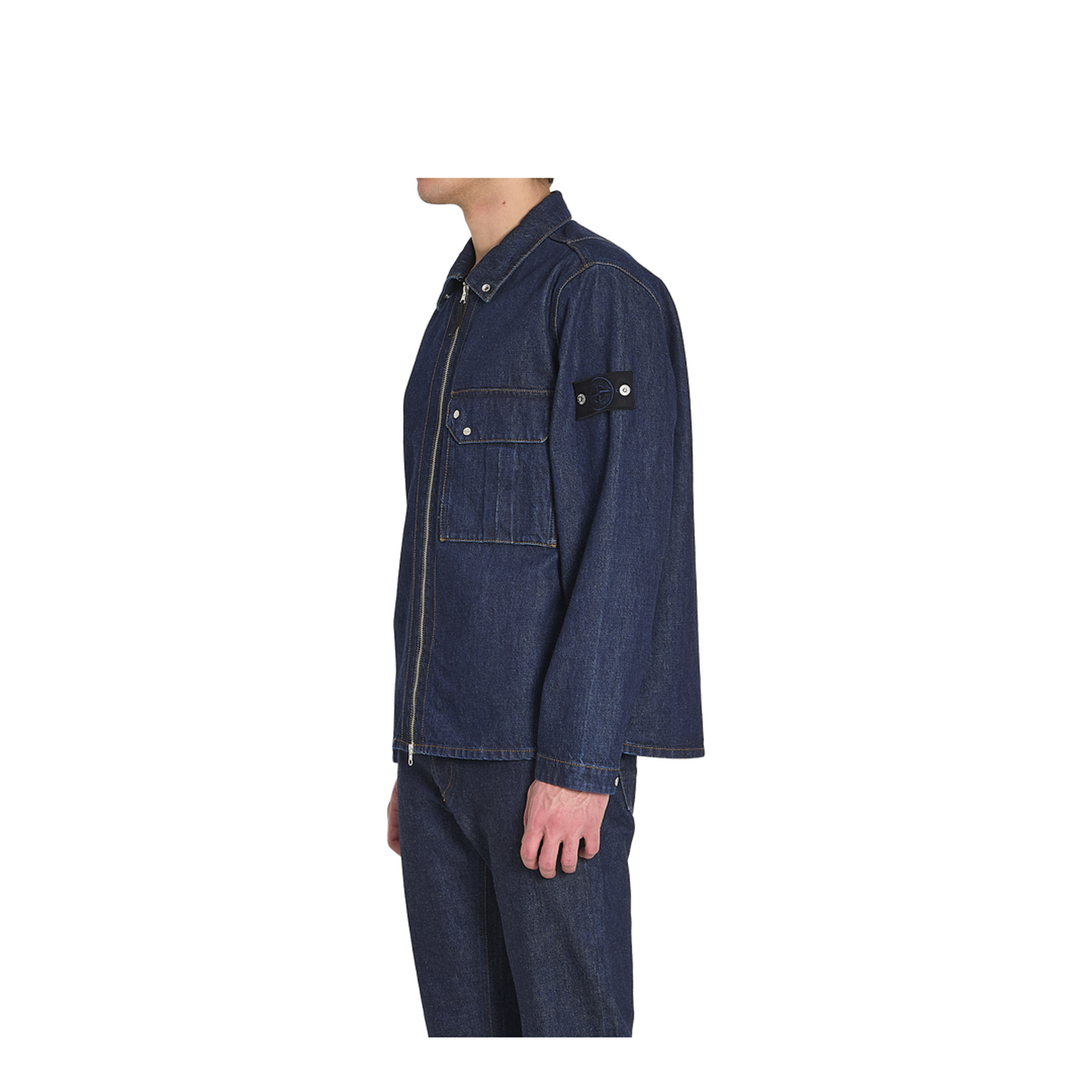 Zip Denim Overshirt