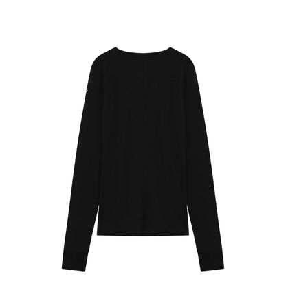 Black Cotton Sweater
