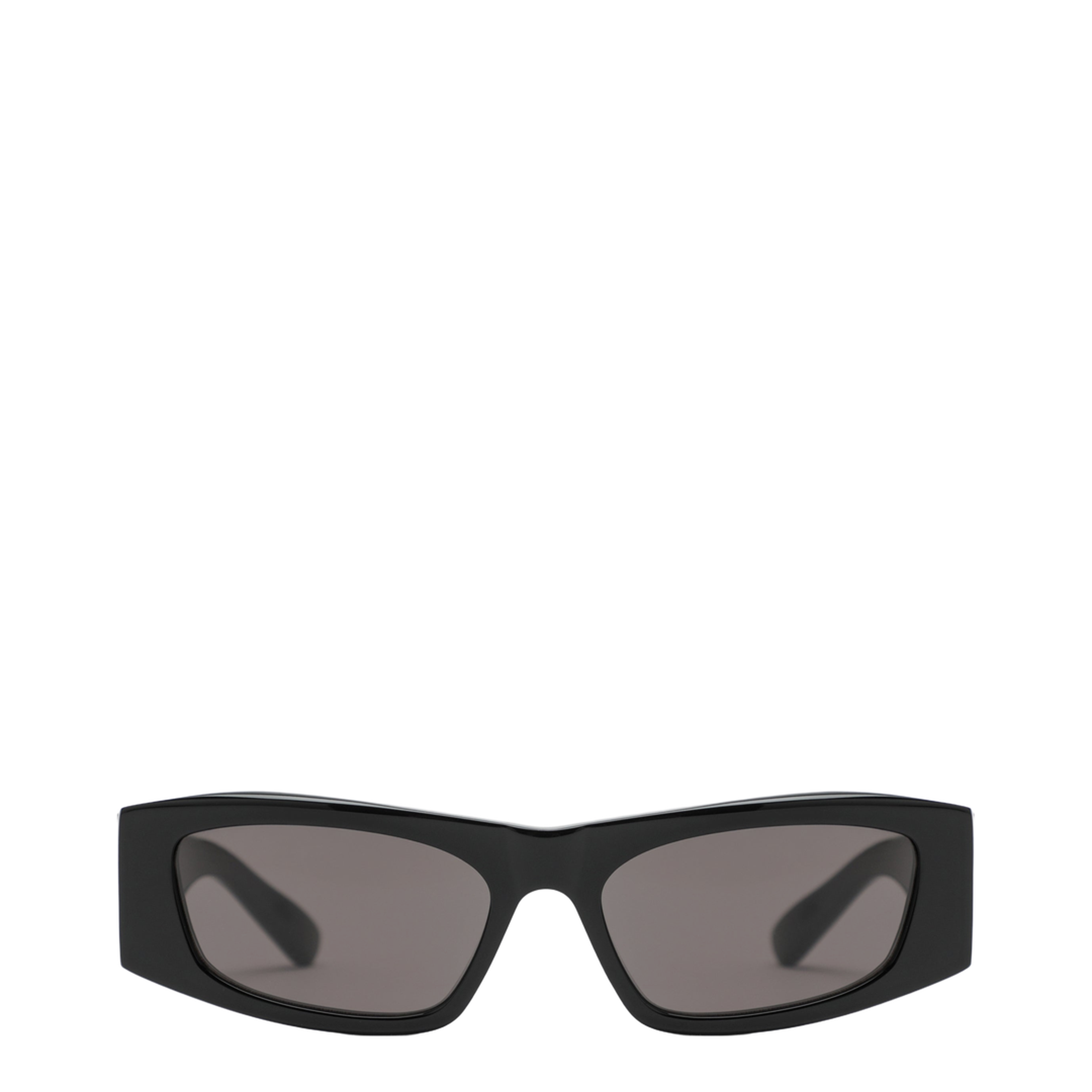 Nano Rectangular Black Sunglasses