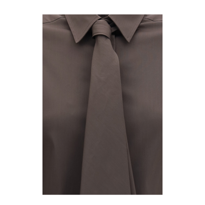 MAYFEYR - Brunello Cucinelli - Cotton Blend Shirt With Tie - MP091M3A46C8705