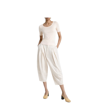 Trompe L'Oeil Viscose And Silk Top