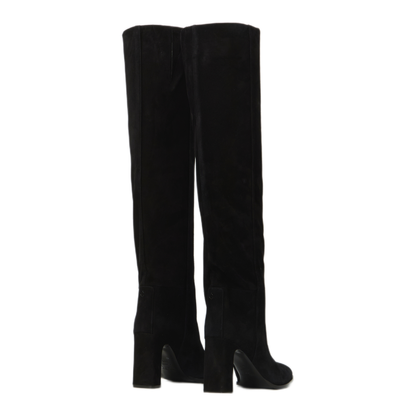 MAYFEYR - Jimmy Choo - Caly Over The Knee 85 Boots - CALYOTK85SUEBLACK