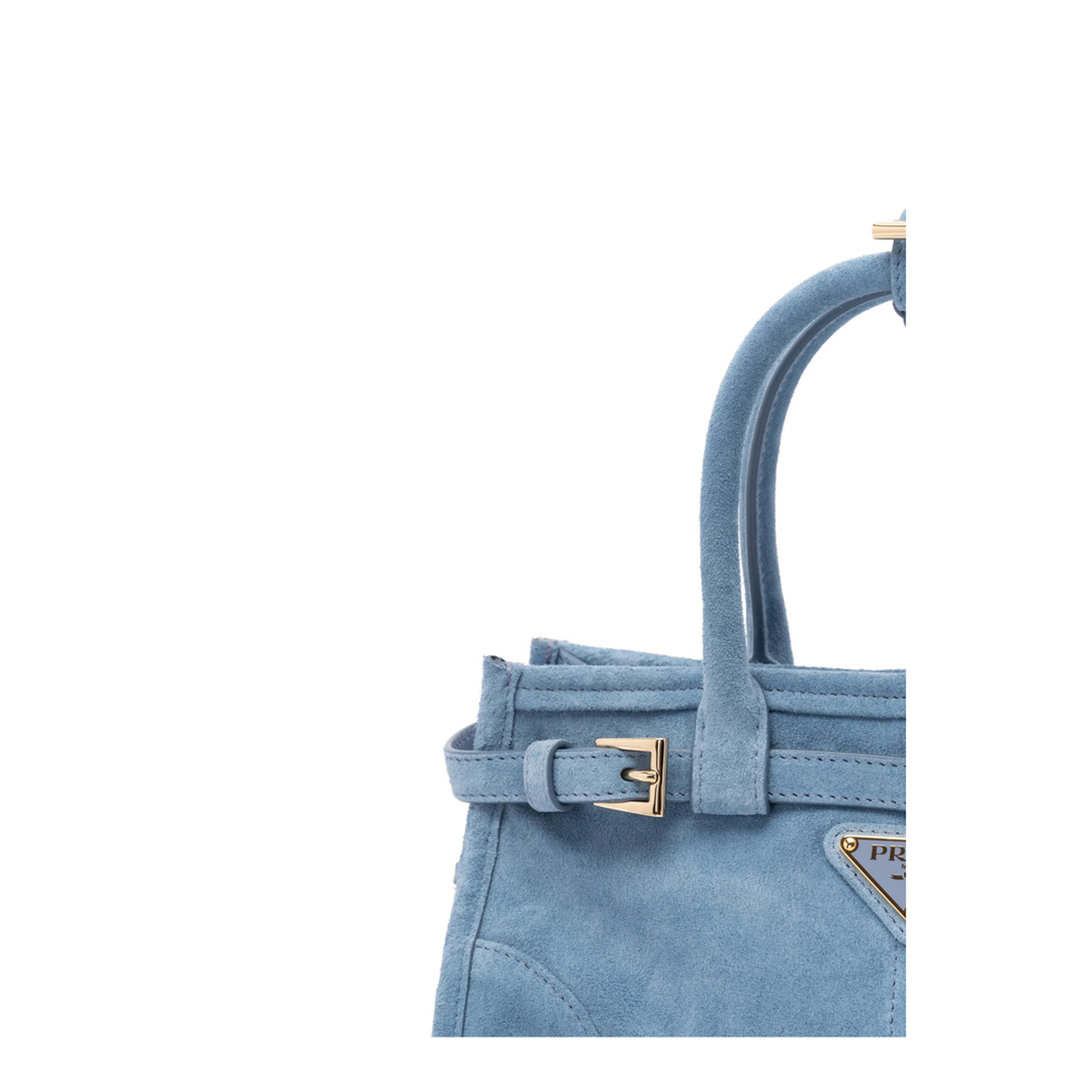 Bonnie Mini Leather Handbag - Light Blue