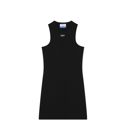 MAYFEYR -  - Black Mini Dress With Logo - OWDB463C99JER0011001