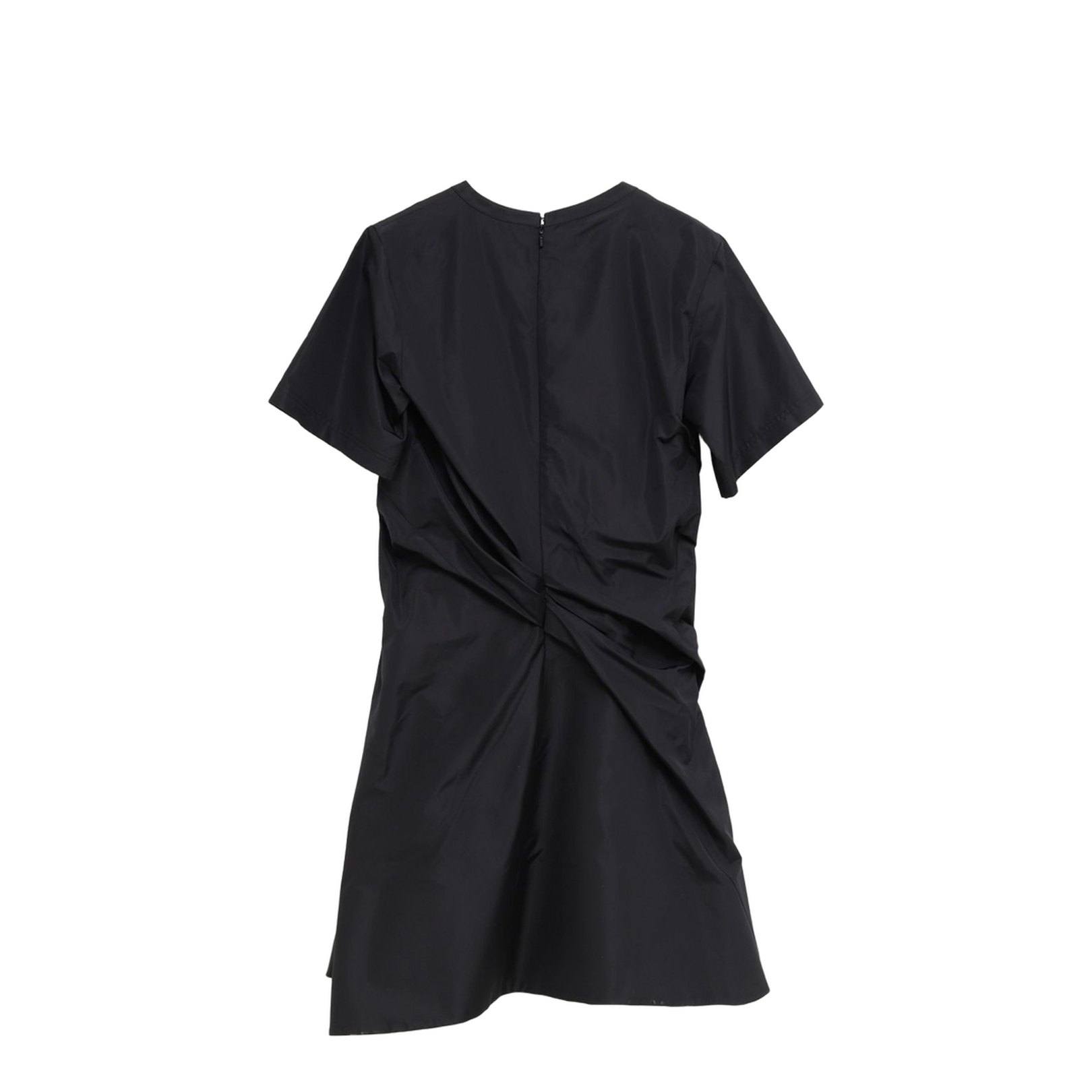 Draped Dress in Silk Black