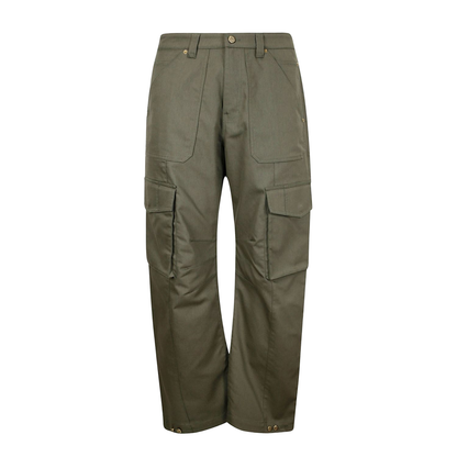 Green Cotton Cargo Pants