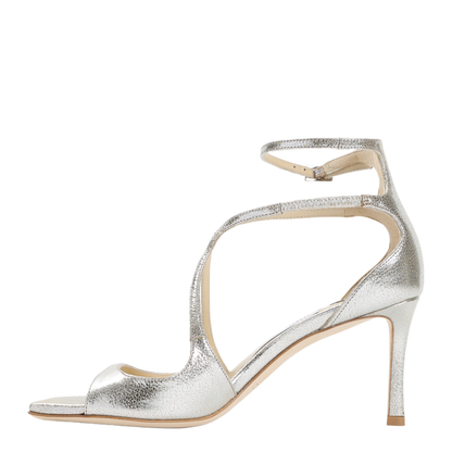 MAYFEYR - Jimmy Choo - Leather Glitter Sandals - AZIA75GLE