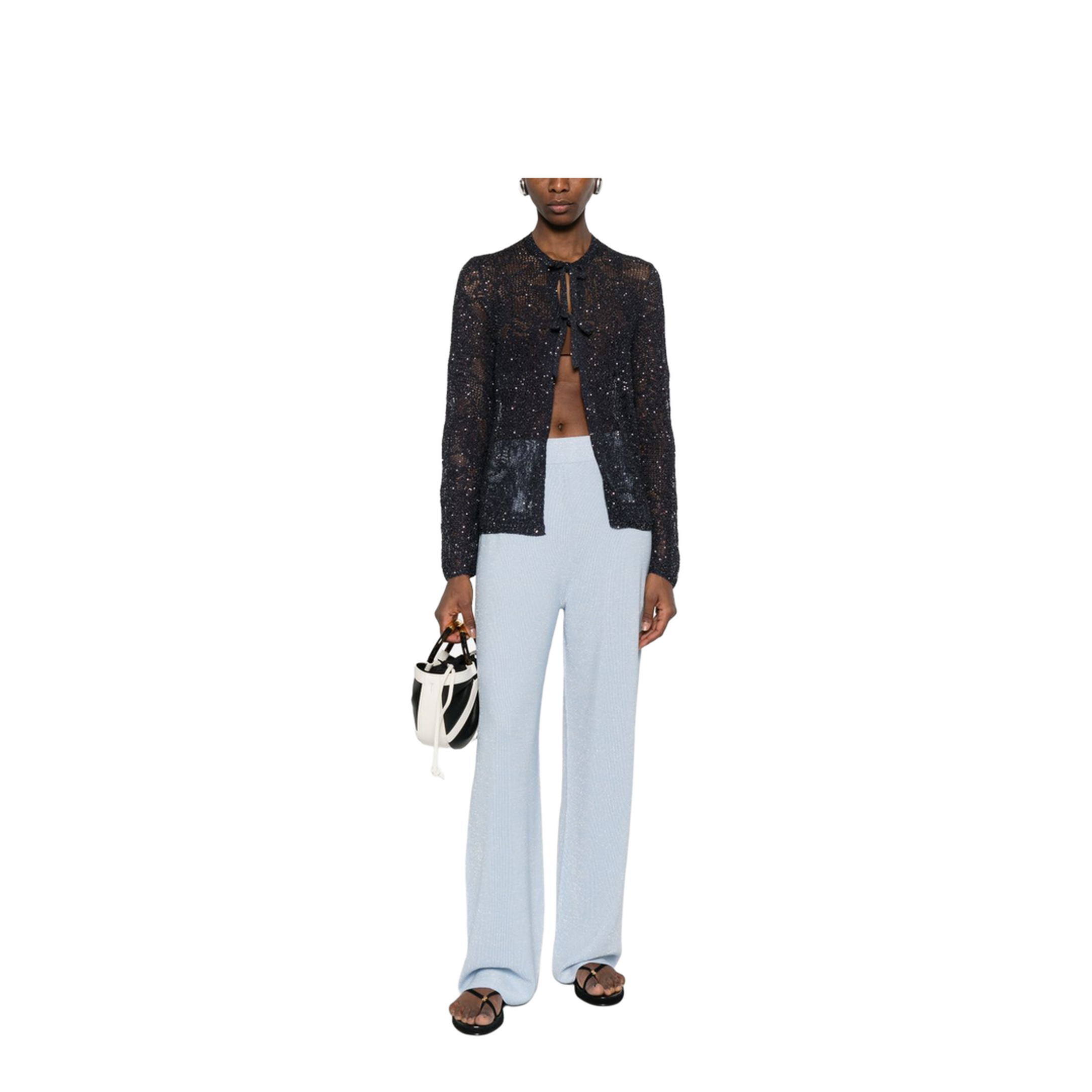 MAYFEYR - Fabiana Filippi - Trousers Clear Blue - PAD276F351M2205156