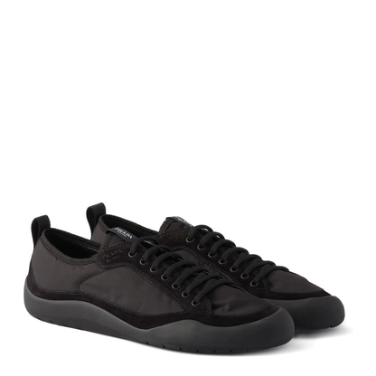 Leather And Fabric Sneakers