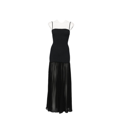 MAYFEYR - Hunza - Black Crinkled Sheer Skirt - DHYBRIDCRGBLACK