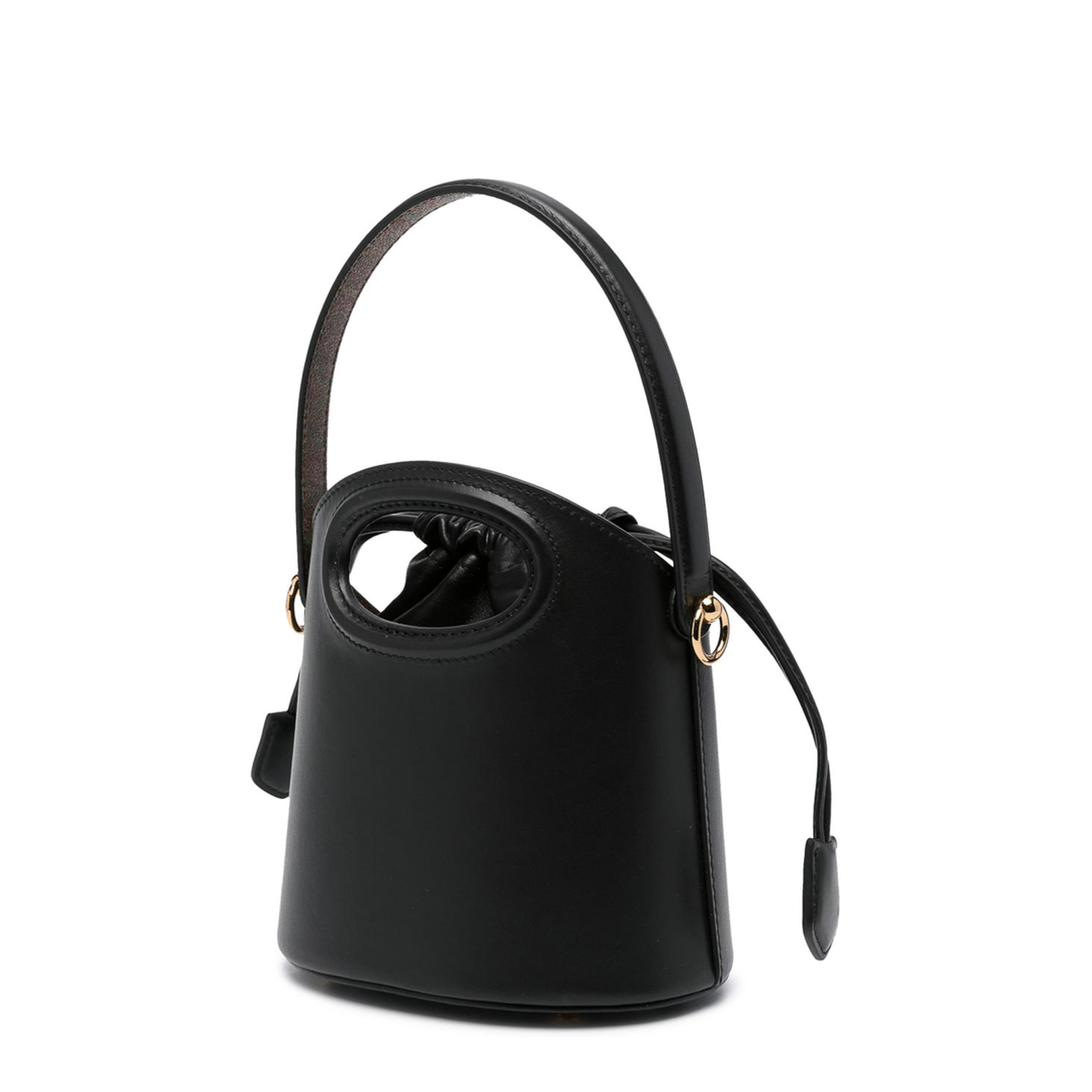 Saturno S Bucket Bag - Black