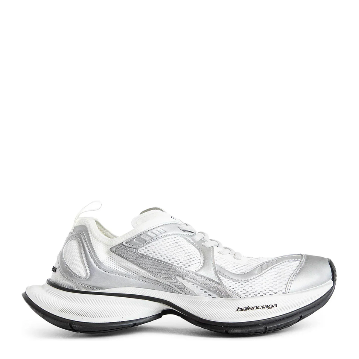 Circuit Sneaker in White/Silver