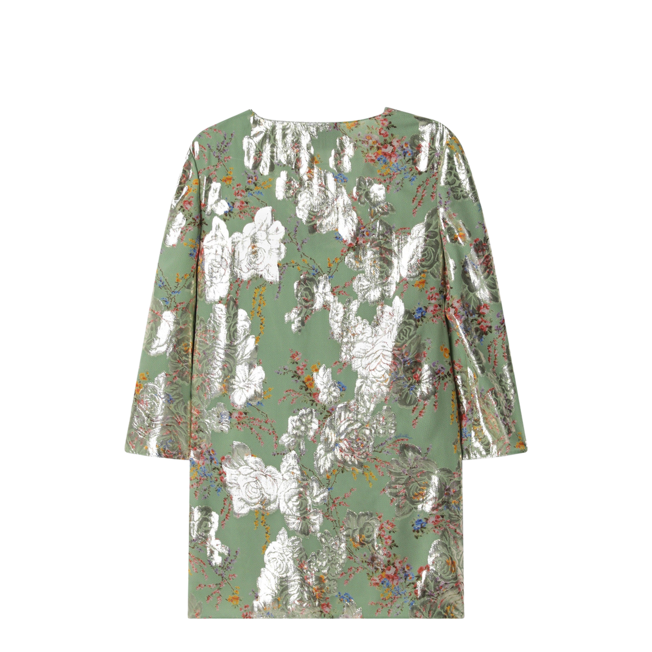 Green Printed Lurex Shirt