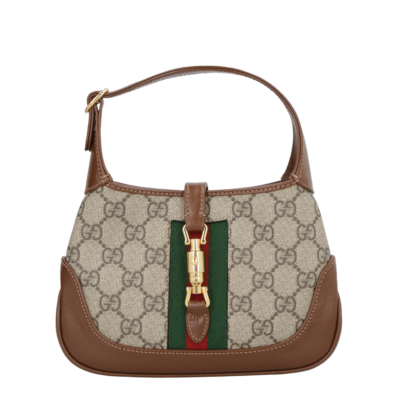 Ophidia Mini Leather Shoulder Bag - Brown